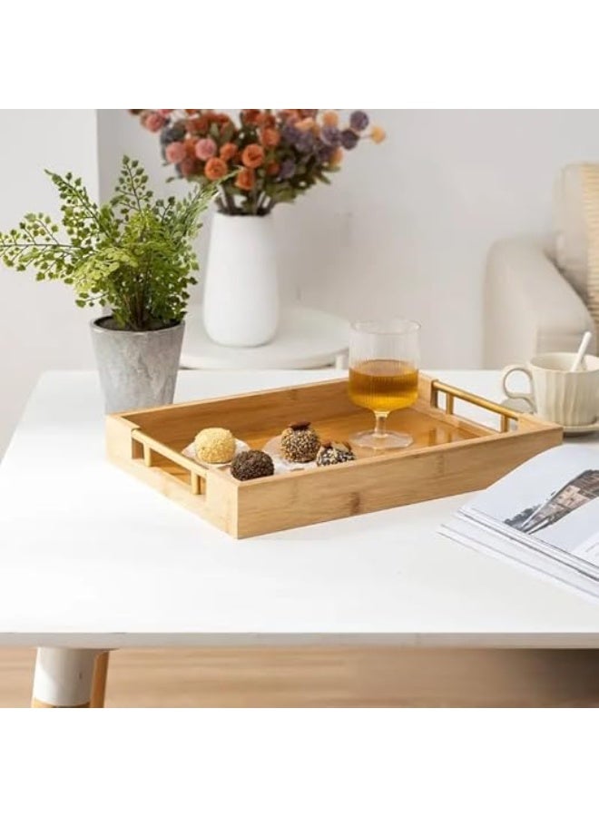 An elegant 3-piece tea tray set, perfect for serving tea and coffee in style. - Image 3