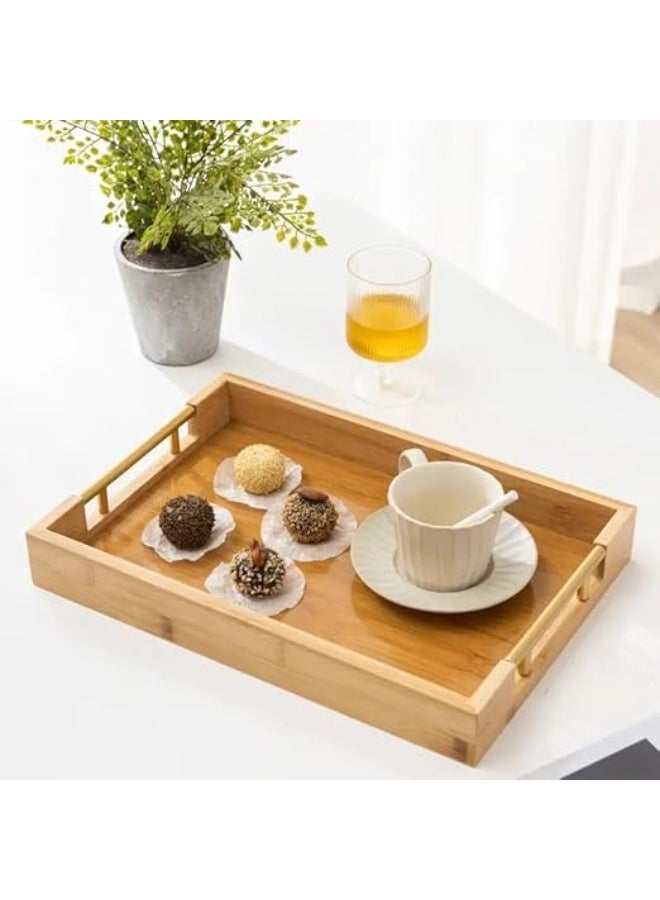 An elegant 3-piece tea tray set, perfect for serving tea and coffee in style. - Image 2