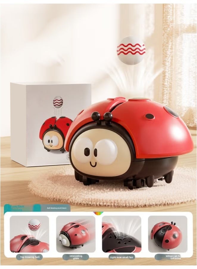 Betaoby Children's Ladybug Hover Ball Toy, Sensory Flying Orb Ball Toys, Interactive Floating Ball Toy, Fine Motor Skills Toy for Kids, Educational Ball Blowing Toy, Montessori Toys Educational Toys - Image 1