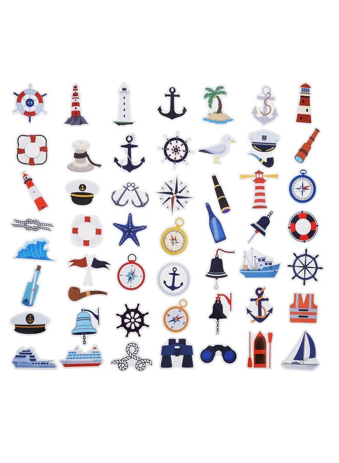 Cleverplay 100 Pack Nautical Stickers, Nautical Party Favors, Birthday Decorations - Image 3