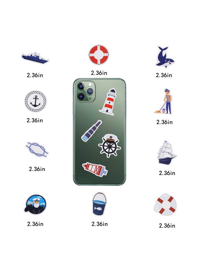 Cleverplay 100 Pack Nautical Stickers, Nautical Party Favors, Birthday Decorations - Image 4