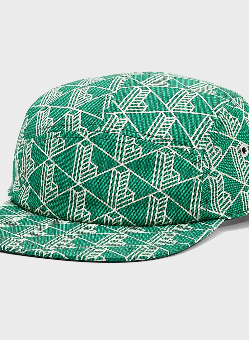 LACOSTE Monogram Curved Peak Cap - Image 3