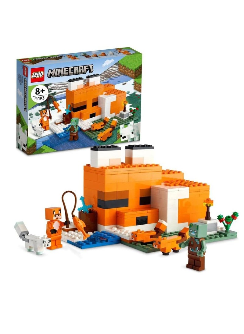 General New minecraft series birthday gift building block minecraft fox hut 21178 puzzle toy boys and girls  - Image 1
