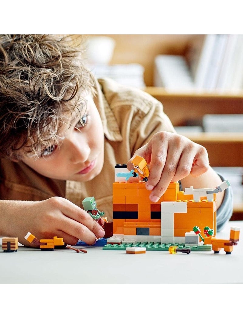General New minecraft series birthday gift building block minecraft fox hut 21178 puzzle toy boys and girls  - Image 3