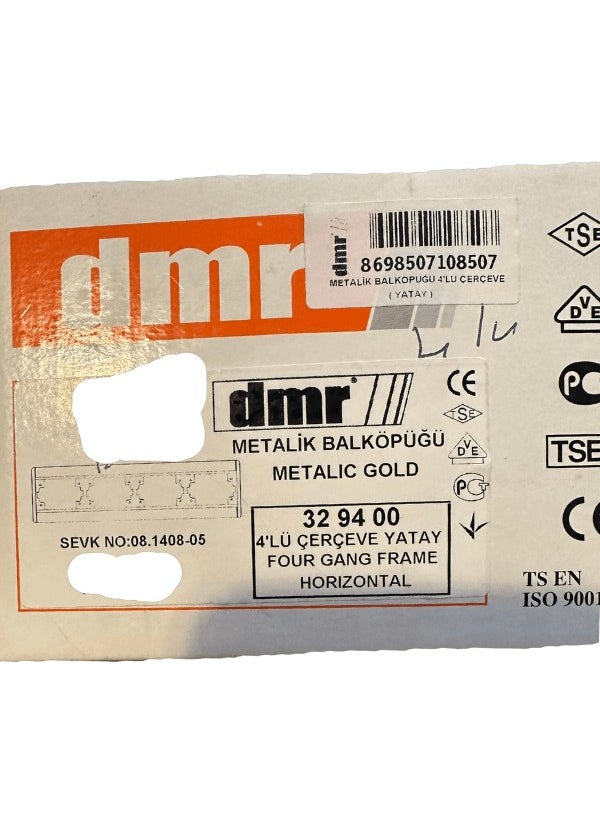 Demirbağ Quadruple Frame Horizontal Metallic Honey Foam 329400  - Image 3