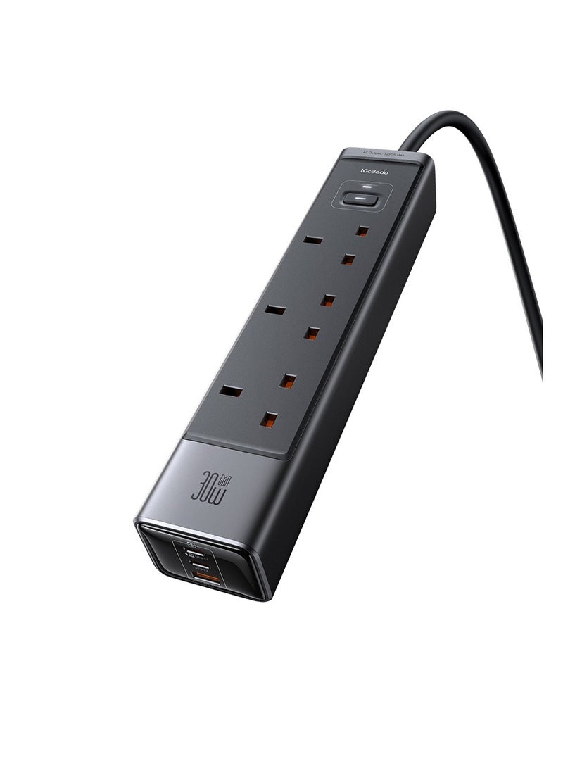 Mcdodo 6-in-1 30W GaN Surge Protection Power Strip CH-0600 - Image 2
