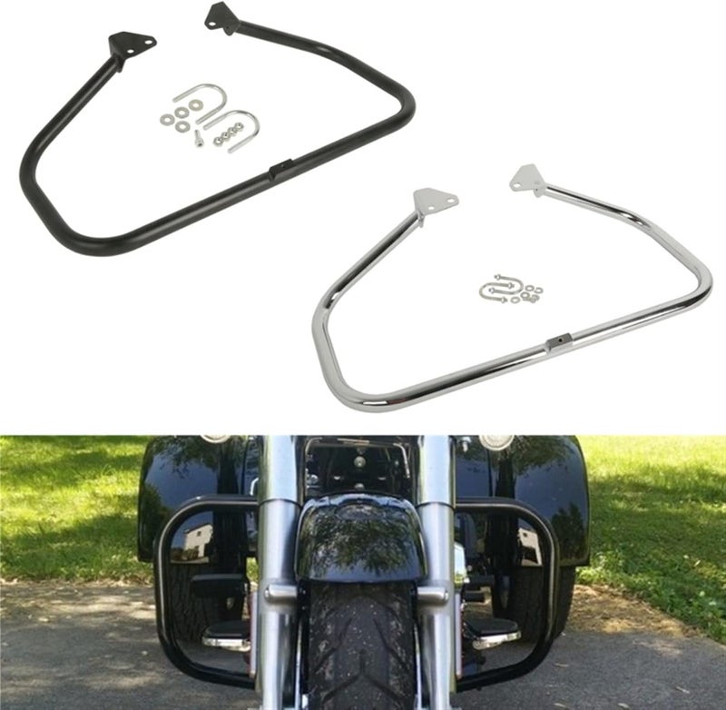 QASULER Motorcycle Engine Guard Crash Bar for Harley - Image 4