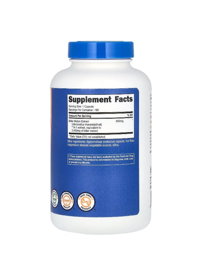 Nutricost, Bitter Melon, 2,400 mg, 180 Capsules - Image 2