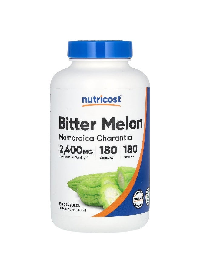 Nutricost, Bitter Melon, 2,400 mg, 180 Capsules - Image 1