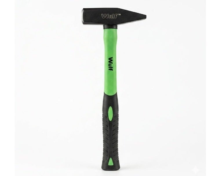 WULF 800g Machinist Hammer with Fiberglass Handle, Heavy Duty Cross Pein Hammer for Metalworking, Construction, Automotive Repair, Fabrication & Professional Workshop Use
