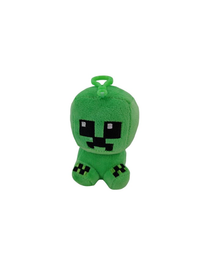 Cross-border My World Plush Toy Backpack Pendant Clip Doll Machine Doll Minecraft Coolies Afraid Of Wholesale