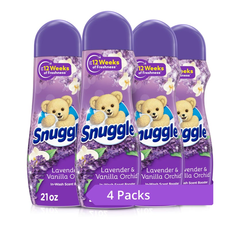 Snuggle In Wash Scent Booster Lavender 21 Ounce Pack of 4