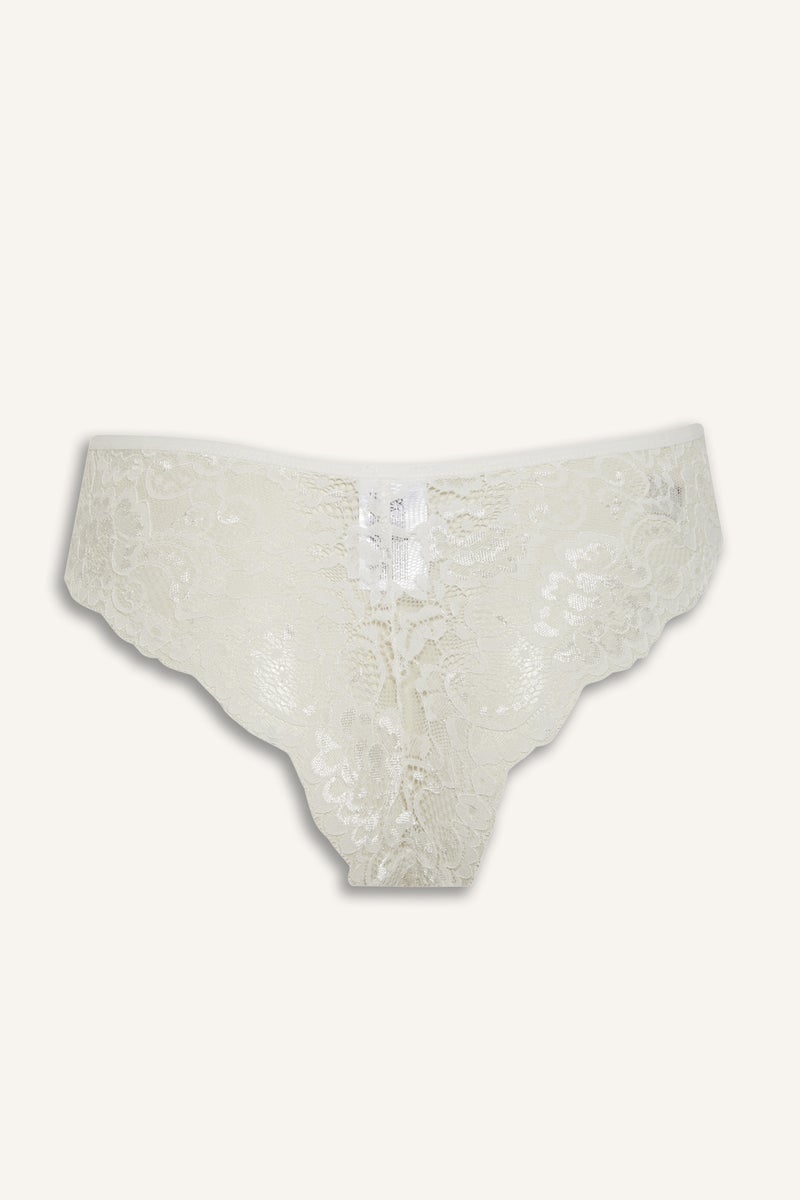 DeFacto Woman Fall in Love Lace Brazilian Panty  - Image 3