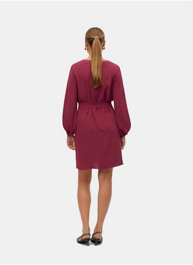 VERO MODA Vmolivia L/S Abk Dress Wvn Btq Ga  - Image 5