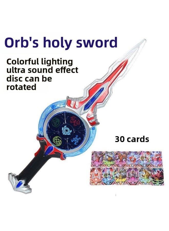 null - Ultraman Sword Ultraman Sword Ultraman Transformer Authentic Ring Set Children's Vocal Toy-Color:Holy Sword Free 30 Films - Image 1