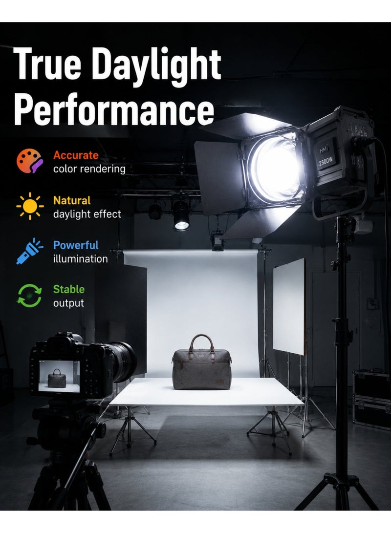 OSRAM مصباح استوديو معدني هاليد احترافي OSRAM HMI 2500W SE XS 115V G38 6000K - Image 5