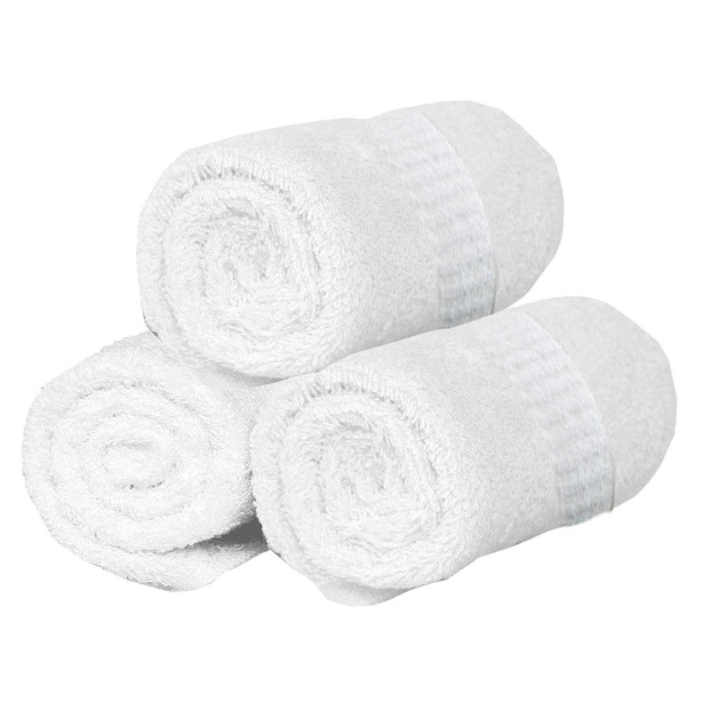 Kuber Industries Kuber Industries Cotton Face Towel GSM Set of 3White Luxurious 1 Piece Microfibre Pillow Filler 16X24 Inch White Ctktc22178  - Image 2