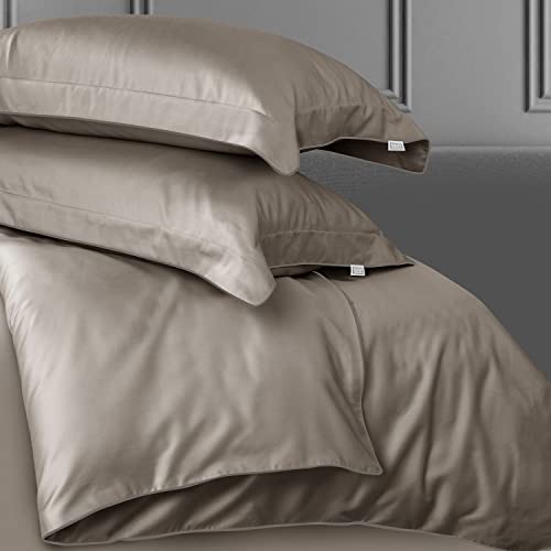 Spread Spain® Italian Cotton Closure Zipper, 500 Thread Count, Olive King Size Duvet/Quilt Cover, Soft and Breathable, Lightweight King Duvet Cover (90" x 108" Inches) - Image 2