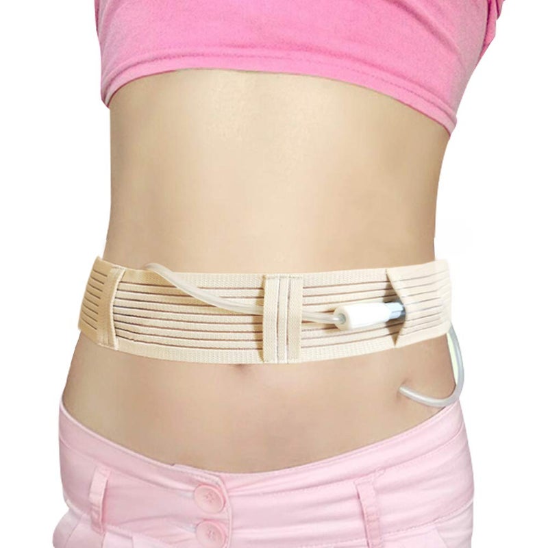 Breathable Peritoneal Dialysis Belt Stretch GPeg Feeding Tube Holder PD Catheter Covers Bag Drainage Abdominal Fixation Medical Nursing Supplies Medium2841 Inch