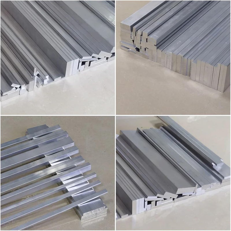Aluminum Flat Bar Aluminium Alloy Plate Metal Solid Square Strip joyful(Length 300mm,8 x 10 mm) - Image 3