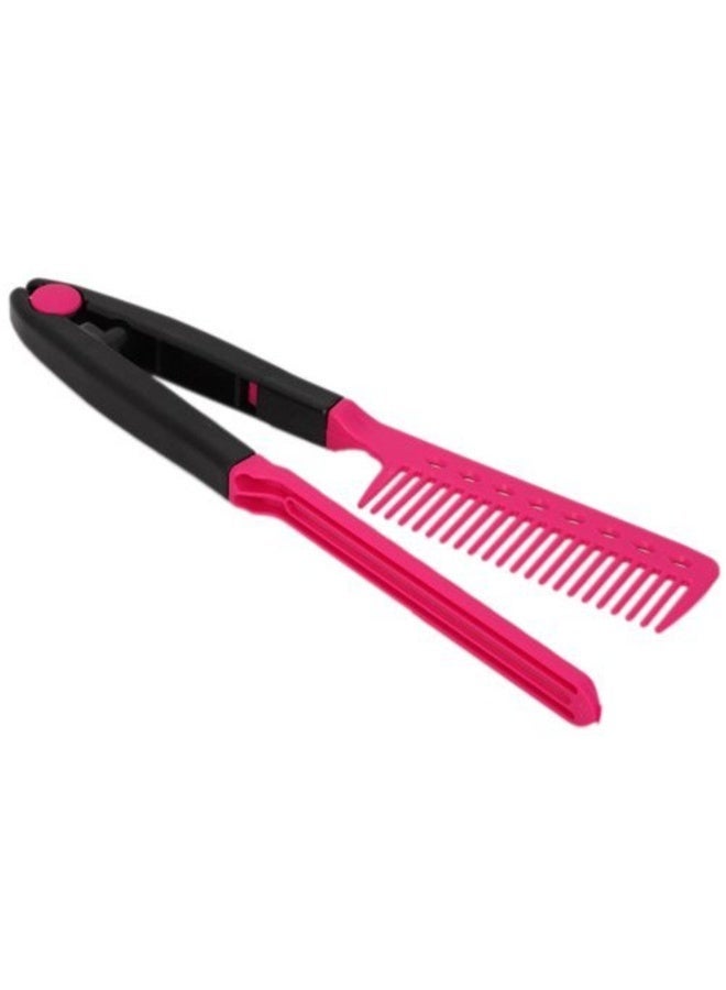 One DIY hairbrush for salons, hairstyling, and V-shaped styling; straight comb, random color. - Image 1