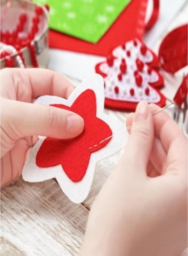 قطع قماش اللباد، 10 قطع في العبوة - مربعات قماش غير منسوجة بألوان متنوعة، مناسبة لأعمال الأطفال اليدوية، والخياطة، والترقيع، وصنع الدمى (20 × 20 سم) - Image 3