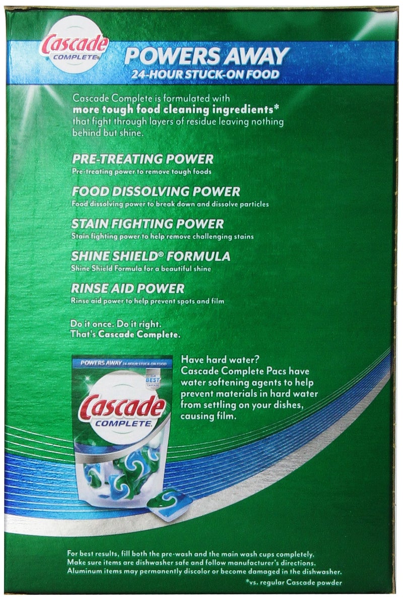 Cascade Complete, Powder Dishwasher Detergent, Fresh Scent 90 Oz (Pack of 1) - Image 2