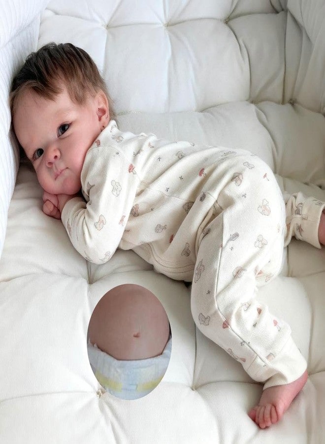 Anano Reborn Baby Dolls Silicone Full Body 18 Inch Lifelike Reborn Babies Realistic Doll Full Silicone Newborn Baby Girl Doll Real Life Preemie Babys Dolls Can Be Into Water - Image 1