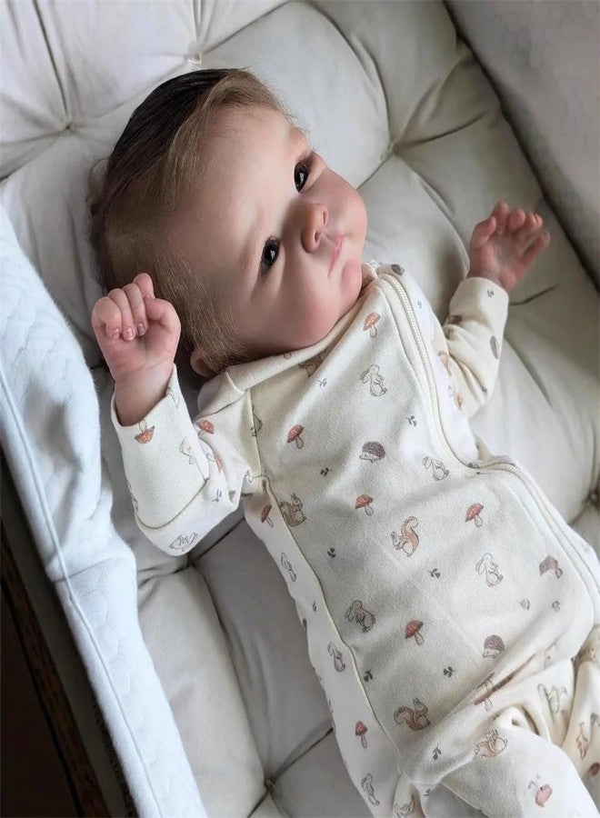 Anano Reborn Baby Dolls Silicone Full Body 18 Inch Lifelike Reborn Babies Realistic Doll Full Silicone Newborn Baby Girl Doll Real Life Preemie Babys Dolls Can Be Into Water - Image 3