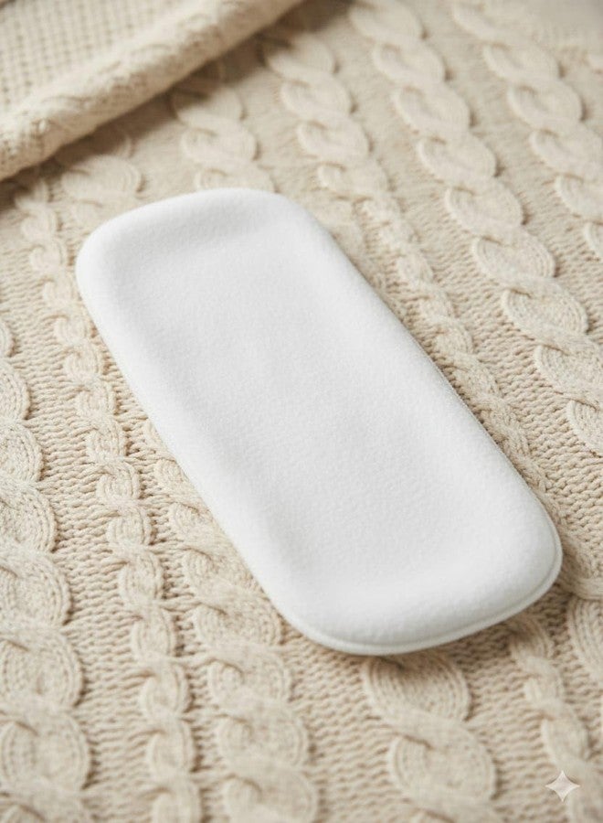Kritiu 4-Layer Booster Pads for Cloth Diaper | High Absorbent 4Layer Washable and Reusable | Wet Free Booster Inserts | The Ultimate Baby Cloth Diaper Soaker Inserts (White Pack Of 6) - Image 2