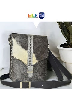 Handmade natural sheep fur bag for women, handmade, genuine leather