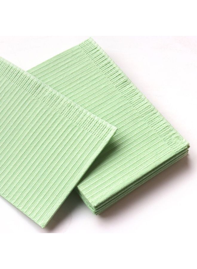 Japanese Nail Art Disposable Table Pad Paper Waterproof Cleaning Pad Hand Pillow Pad Towel Tablecloth Nail Art Shop Net Red Maple-Color:Light Green 125 Sheets Per Pack✈  - Image 4