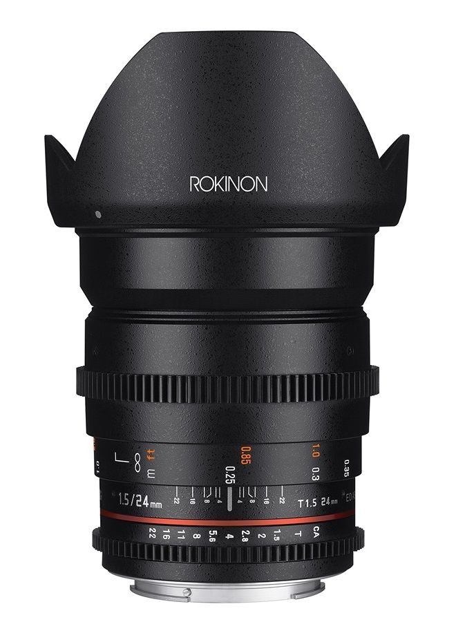 Rokinon Cine DS DS24M-C 24mm T1.5 ED AS IF UMC Full Frame Cine Wide Angle Lens for Canon EF  - Image 1