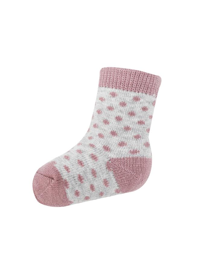 Mothers Choice Ribbed Knit Cap and Polka Dot Socks Set - Image 2