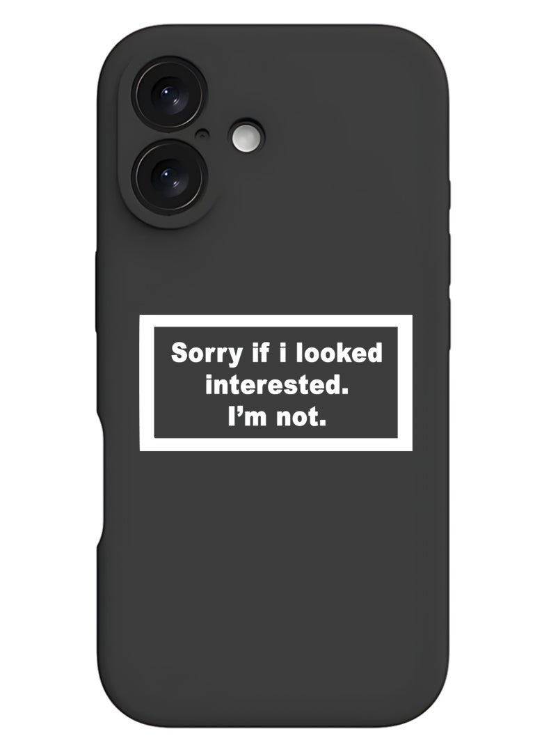 Theodor Protective Slim Fit Case Liquid Silicone Cover with Full Body Protection Anti-Scratch Shockproof Case For Apple iPhone 17 (Black) Sorry if i looked - White - Image 1