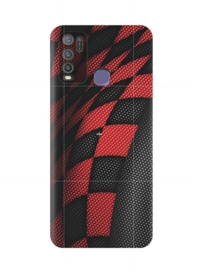 إيه إم سي ديزاين غطاء حماية واقٍ لهاتف فيفو Y50 أحمر وأسود