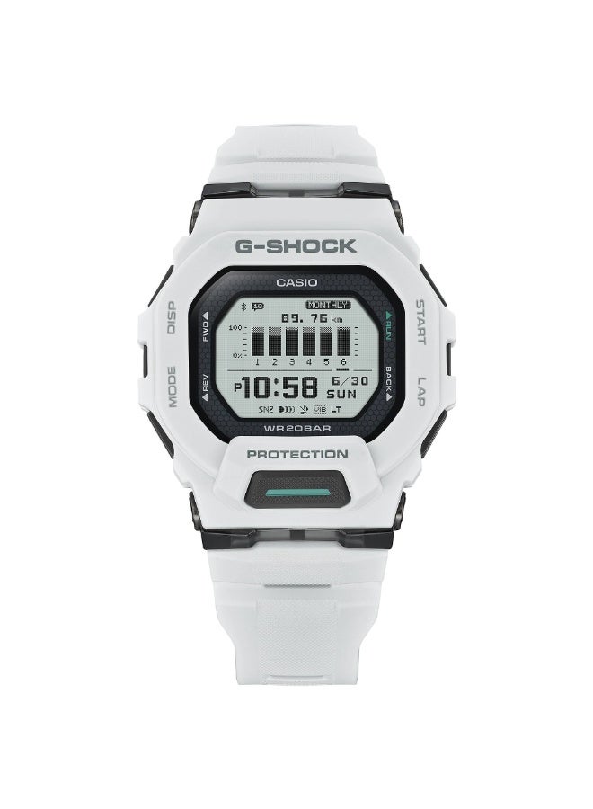 CASIO Digital White Resin Band Men's Watch GBD-200-7DR-48.4 × 45.9 × 15 mm - Image 2