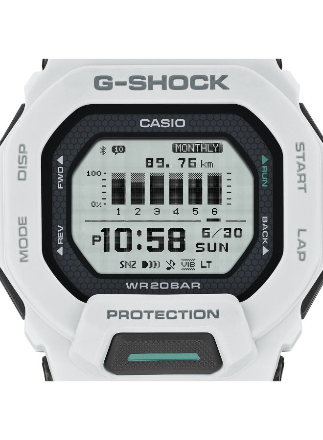 CASIO Digital White Resin Band Men's Watch GBD-200-7DR-48.4 × 45.9 × 15 mm - Image 5