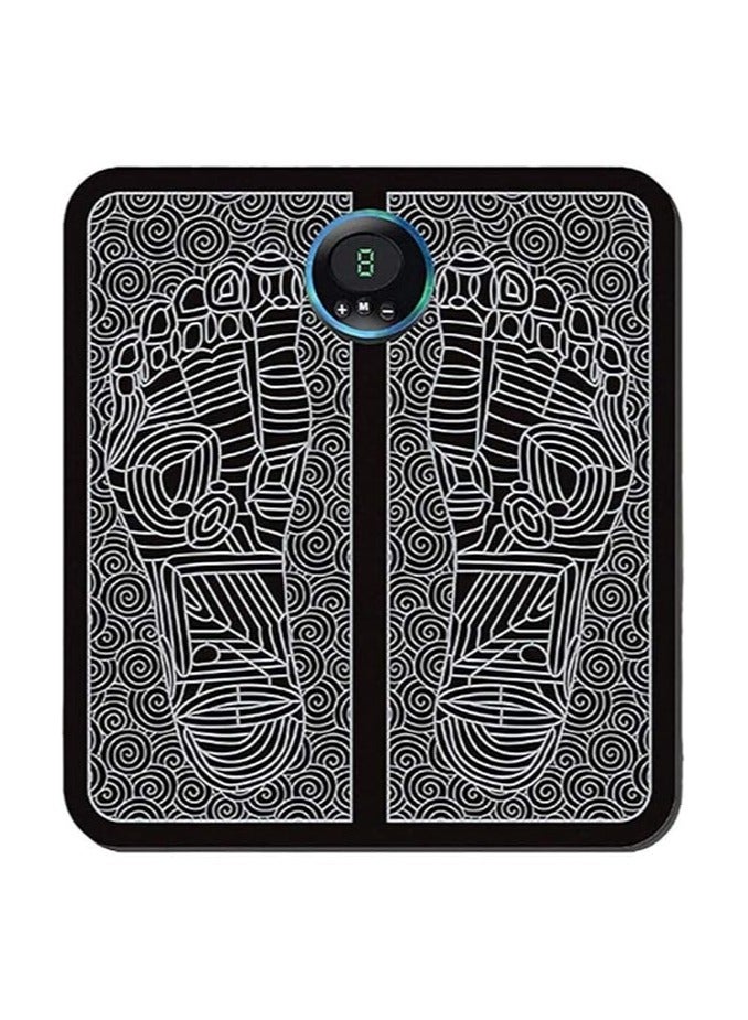 EMS Foot Massager for Pain and Circulation 8 Modes 19 Intensities Electronic Feet Massager Relax Muscle Stimulatior Massage Mat Folding Portable Foot Spa Best Gift for Parents Women Man - Image 1