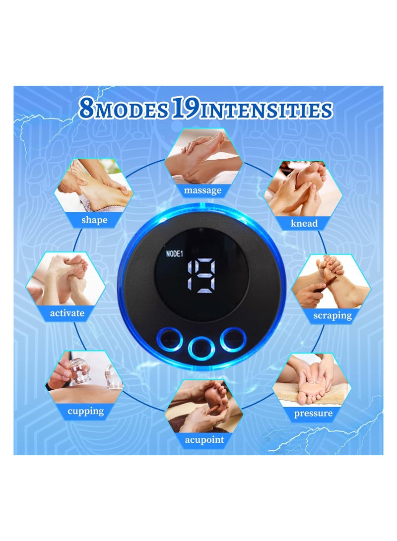 EMS Foot Massager for Pain and Circulation 8 Modes 19 Intensities Electronic Feet Massager Relax Muscle Stimulatior Massage Mat Folding Portable Foot Spa Best Gift for Parents Women Man - Image 3