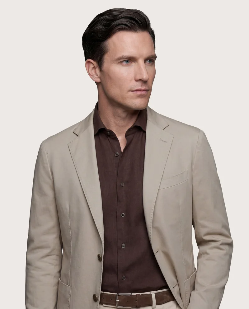 كاميتشسما Unlined Sport Jacket Light Beige