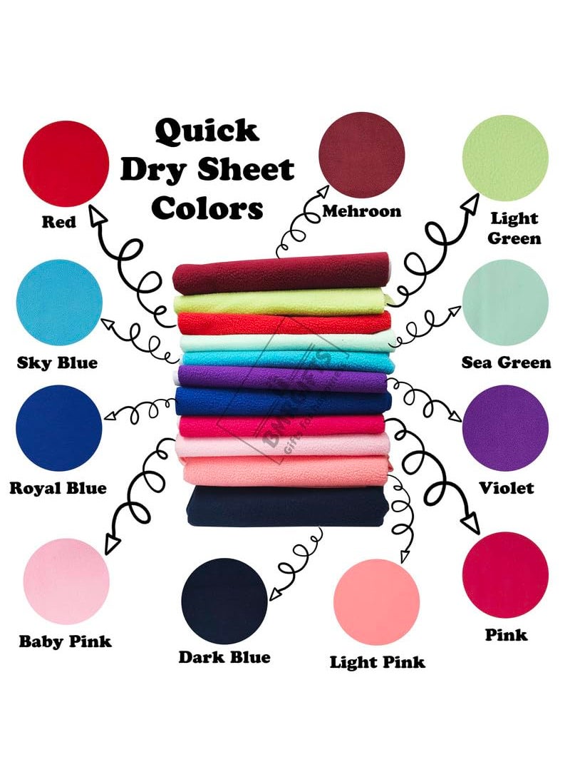 BMRGIFTS BMRGIFTS Cotton Extra Absorbent Waterproof Quick Dry Sheet for Baby Anti Piling Fleece Washable Mattress Protector Bed Protector Sheet for Toddler Children Single Bed Size 140x220 cm Mehroon  - Image 4