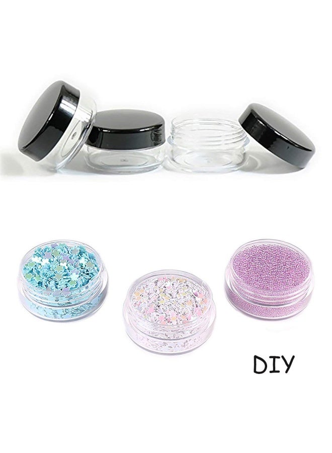 ZEJIA 3 Gram Sample Containers with Lids 100 Count Tiny Sample Jars 3ML Makeup Cosmetic Containers for Lip Balms Lotion Powder Beauty ProductsBlack Lids - Image 4