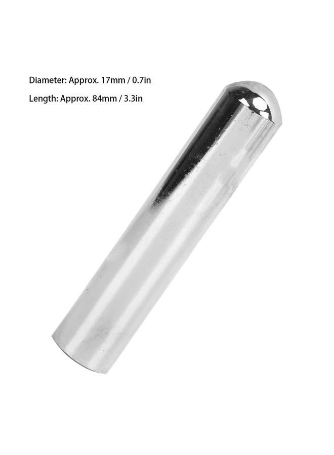 Walfront Stainless Steel Tonebar Cylindrical Guitar Slide Bar Silver Guitar Accessories for Guitar Players(Silver) - Image 3