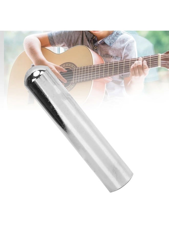 Walfront Stainless Steel Tonebar Cylindrical Guitar Slide Bar Silver Guitar Accessories for Guitar Players(Silver) - Image 4