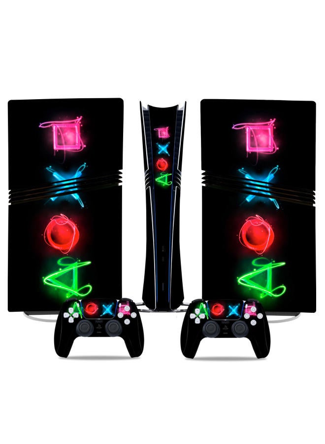 PS5 Pro Game Console Sticker Digital Version Of The Main Machine Sticker Handle Protective Film PS5 PRO Accessories-Color:TN-P5PDigital-0537  - Image 4
