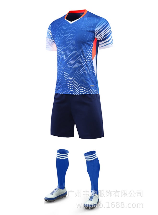 Color Blue Football Jersey - Image 1