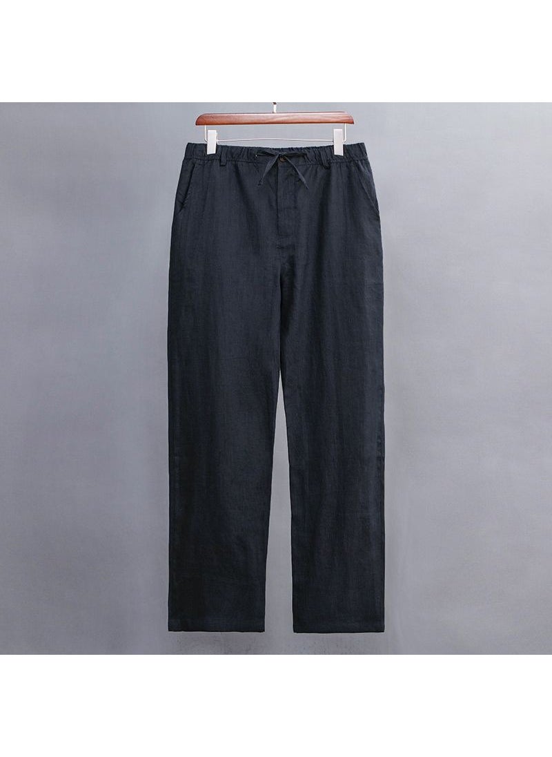 Generic - Summer Lightweight Cotton-Linen Pants for Men White - Image 1