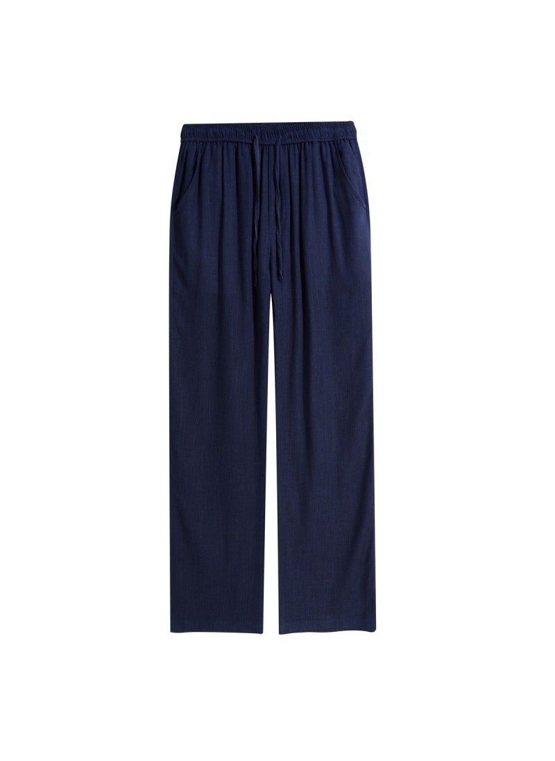 Generic - Summer Lightweight Cotton-Linen Pants for Men White - Image 1
