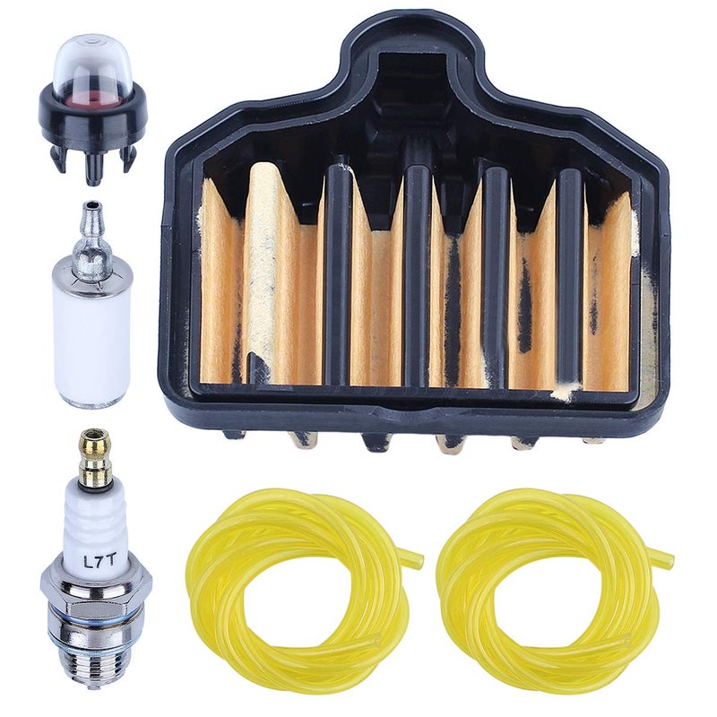 Adefol Air Filter Tune Up Kit for Poulan Pro PP5020AV PR5020 PP4818A Craftsman 358350981 358350980 358350982 50cc Gas Chainsaw, PP5020AV PR5020 Pleated Air Filter Replace 575296301, 605-390 - Image 1